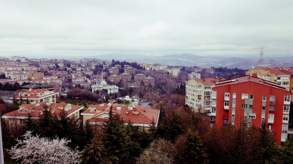 Akmerkez yakını Güvenlikli sitede bakımlı manzaralı şık daire.