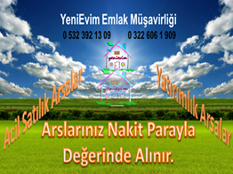 YeniEvim'den Çukurova Şambayadı'nda Yatırımlık 2.562 m2 Arsa.